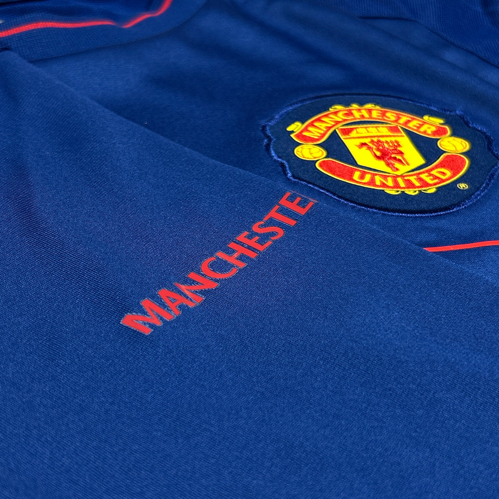 ‘08-‘09 Nike Manchester United Long Sleeve Training Shirt - Blue