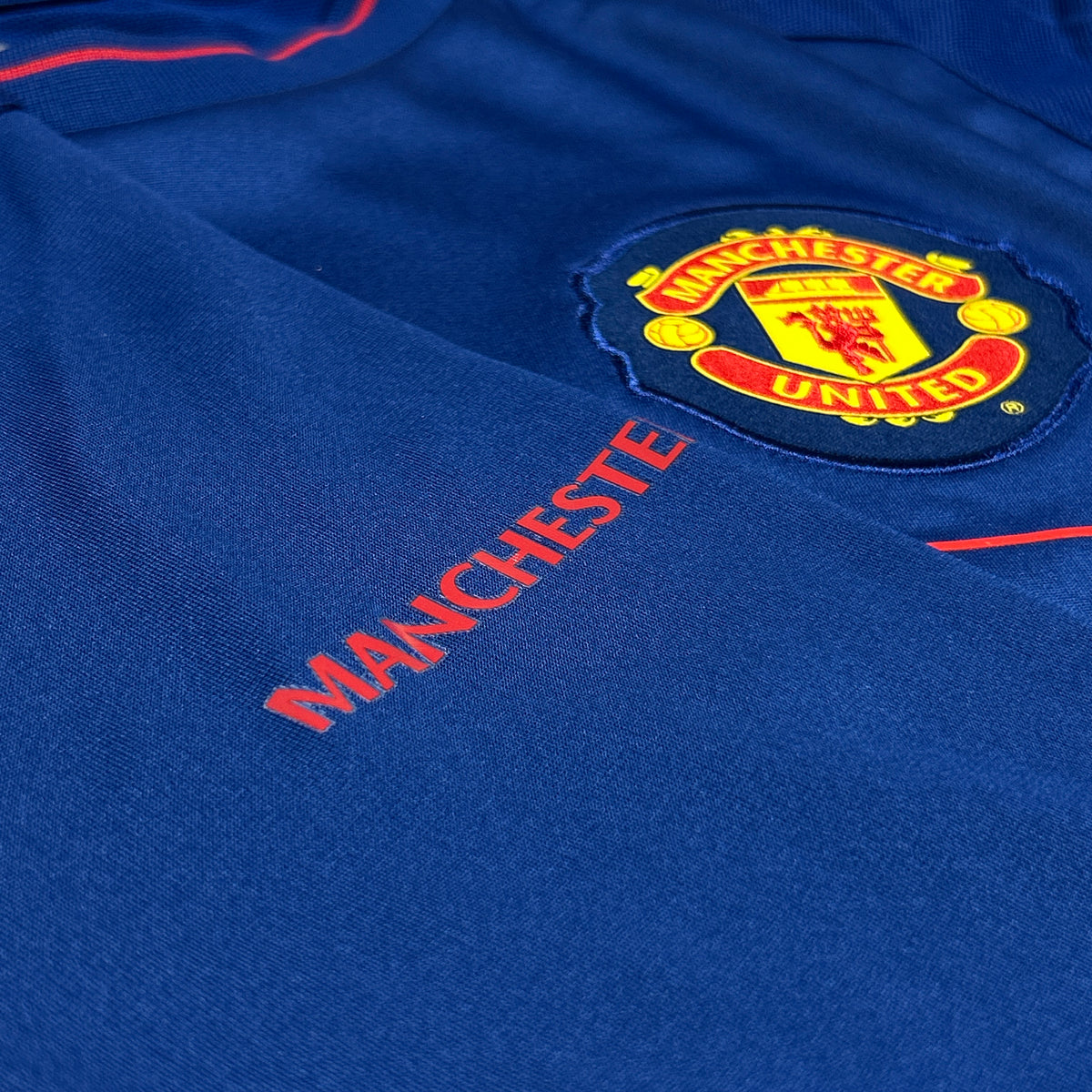 ‘08-‘09 Nike Manchester United Long Sleeve Training Shirt - Blue