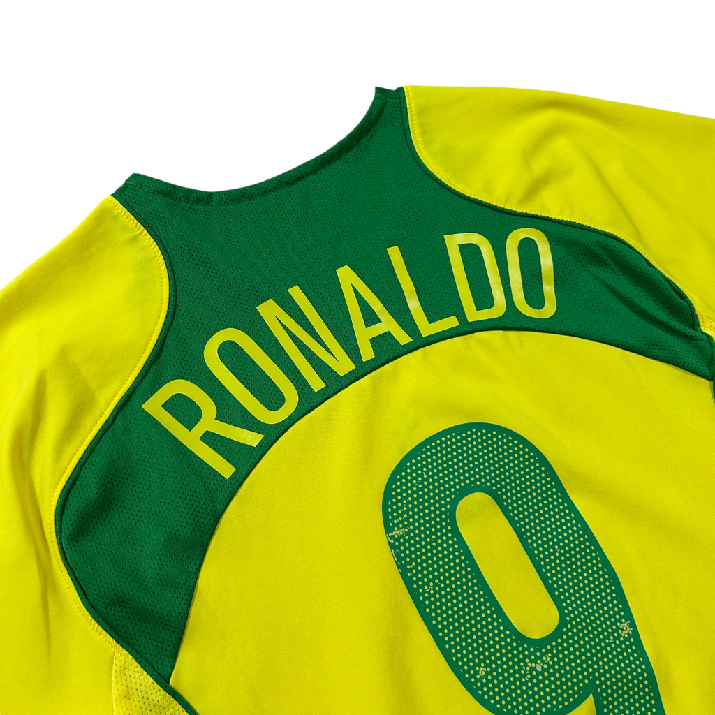 ‘04-‘06 Nike Brazil Home Shirt Ronaldo #9