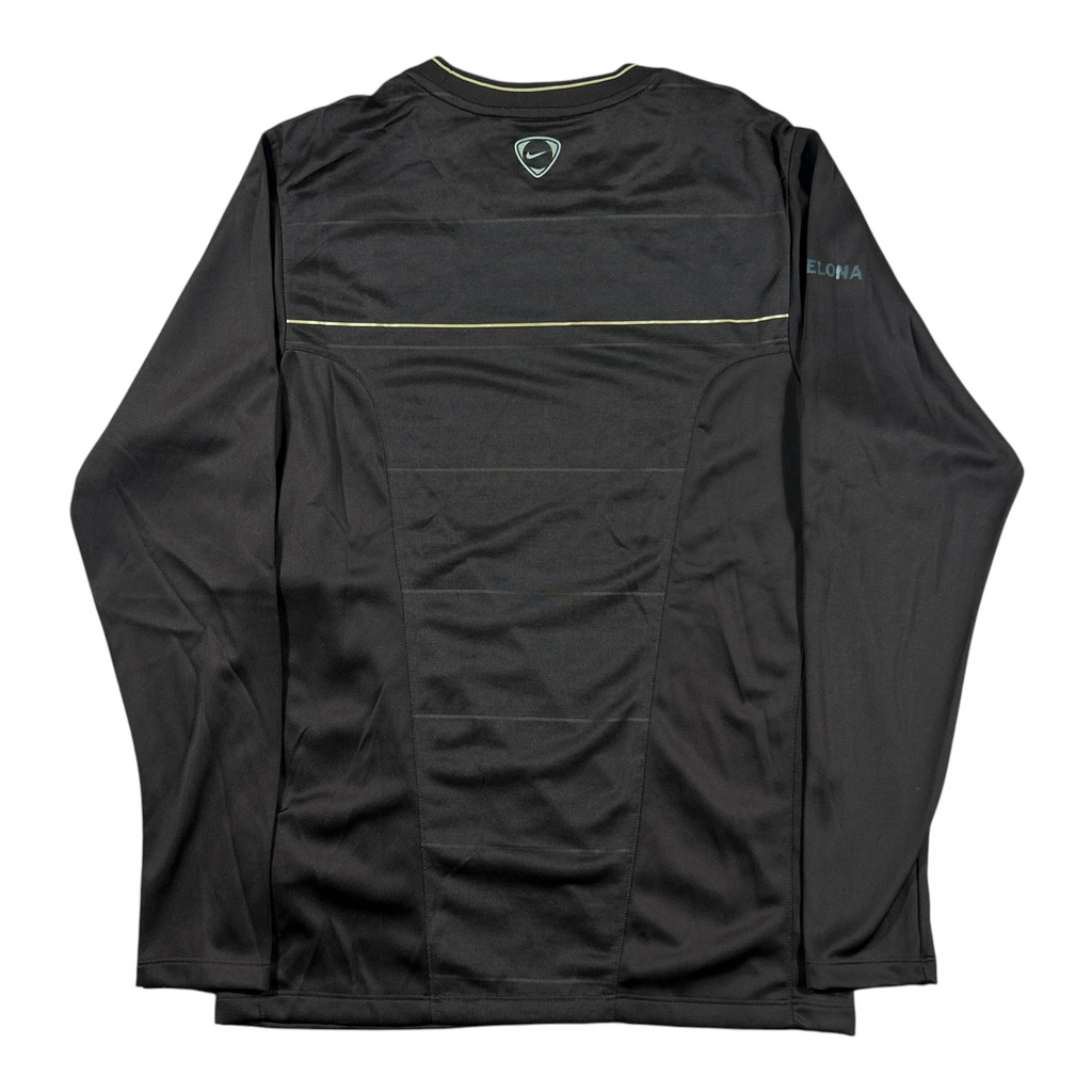 ‘08-‘09 Nike FC Barcelona Long Sleeve Training Shirt - Brown - Small