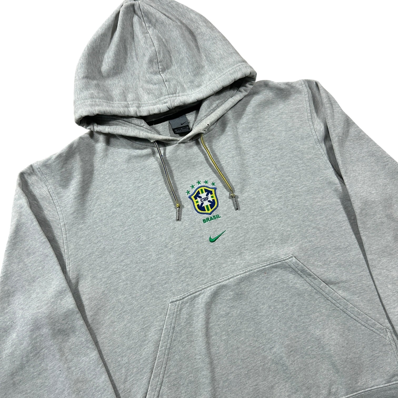 Nike Brazil Center Swoosh Hoodie - Grey