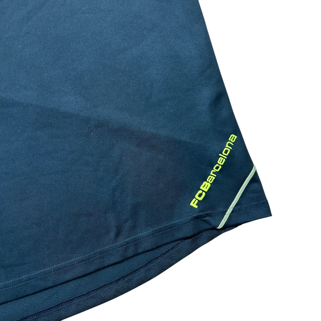 Nike FC Barcelona NikeFIT Training Shirt - Navy/Volt