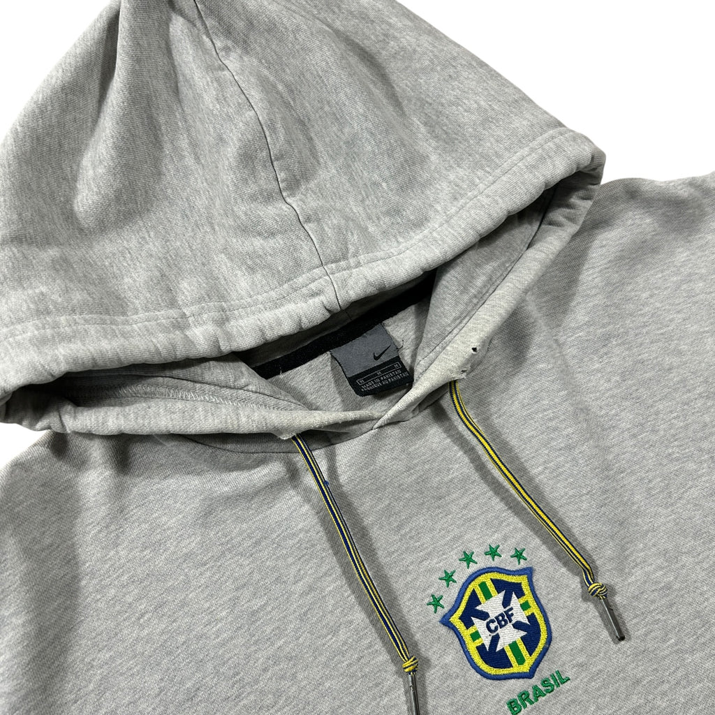 Nike Brazil Center Swoosh Hoodie - Grey