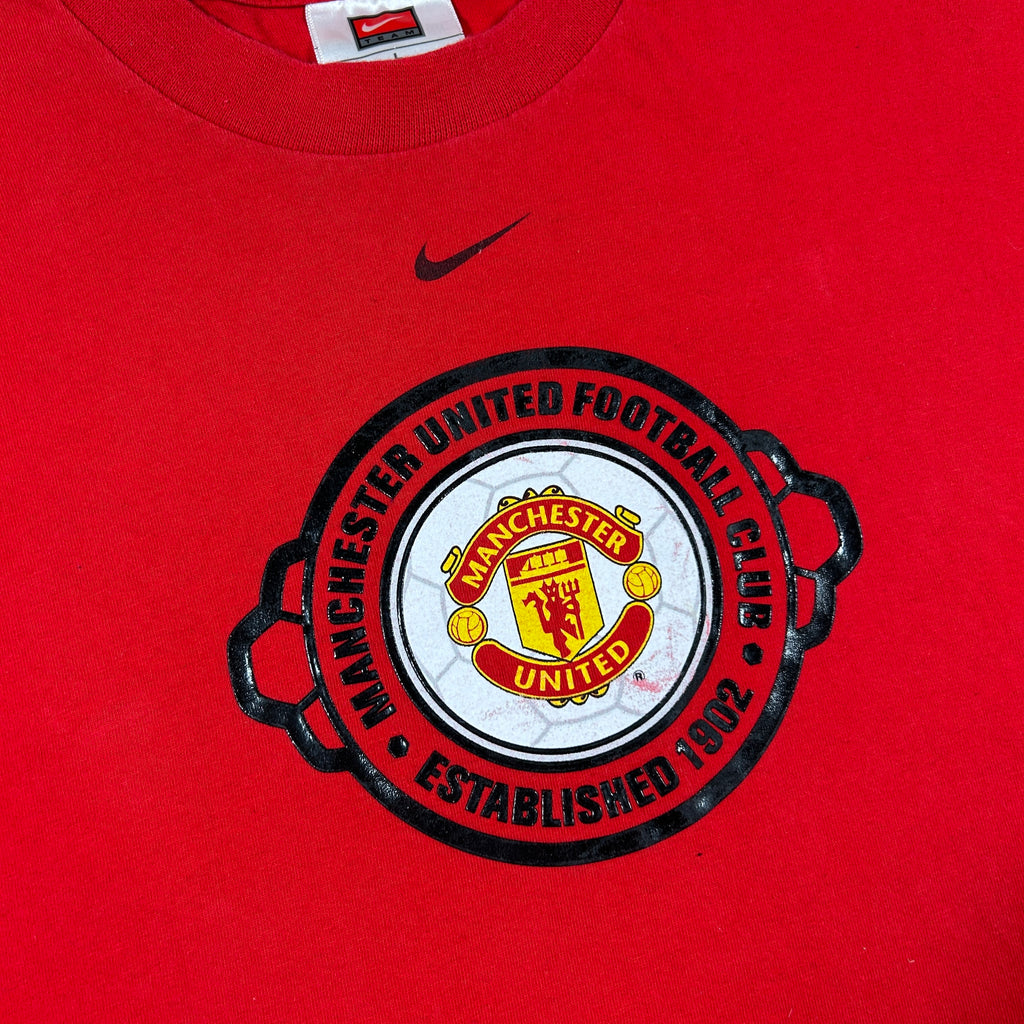 ‘02 Nike Manchester United Centenary Long Sleeve T-Shirt - Large