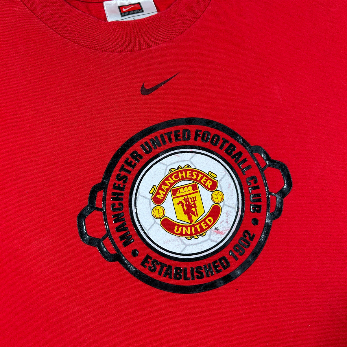 ‘02 Nike Manchester United Centenary Long Sleeve T-Shirt - Large