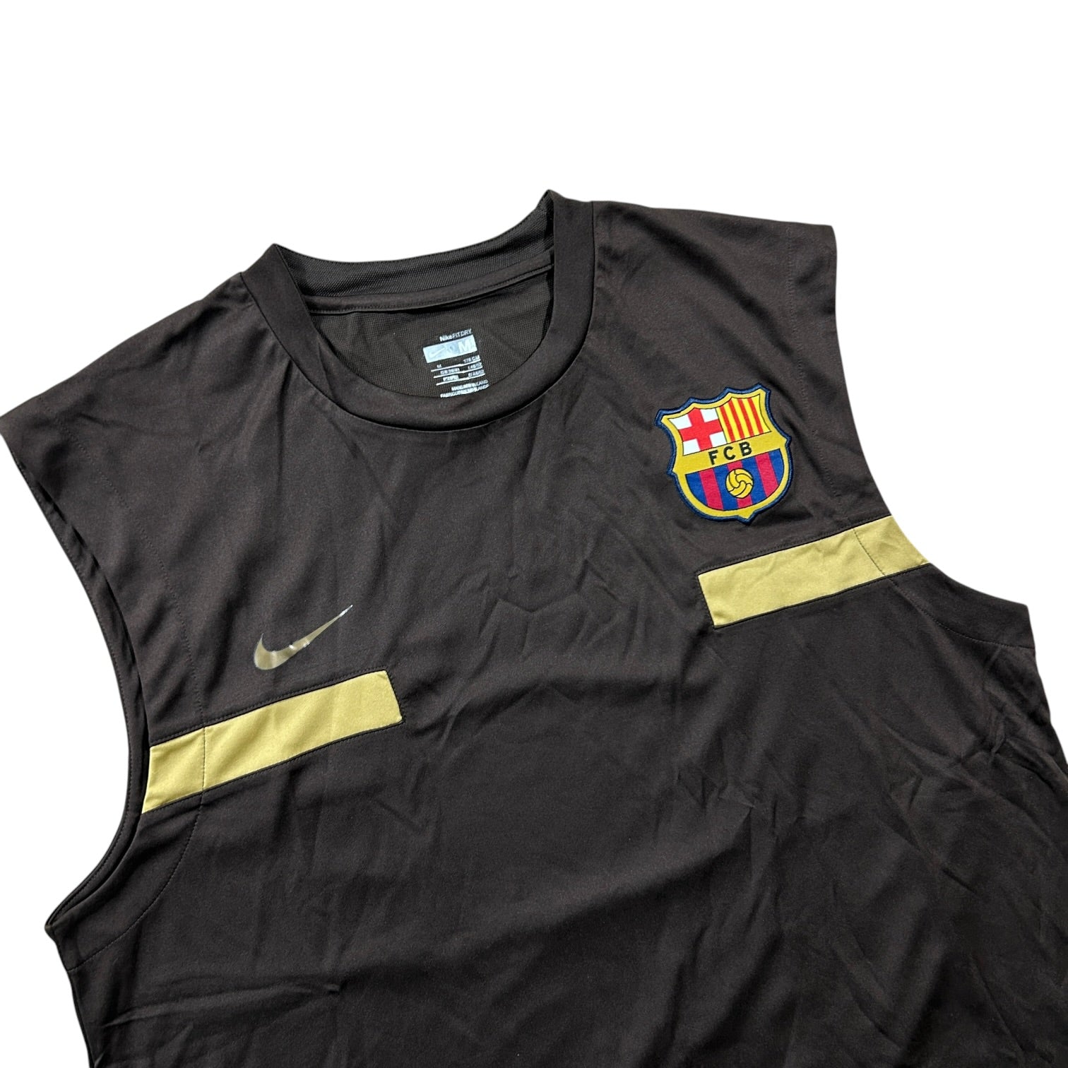 Nike FC Barcelona Sleeveless Training Top - Brown/Gold