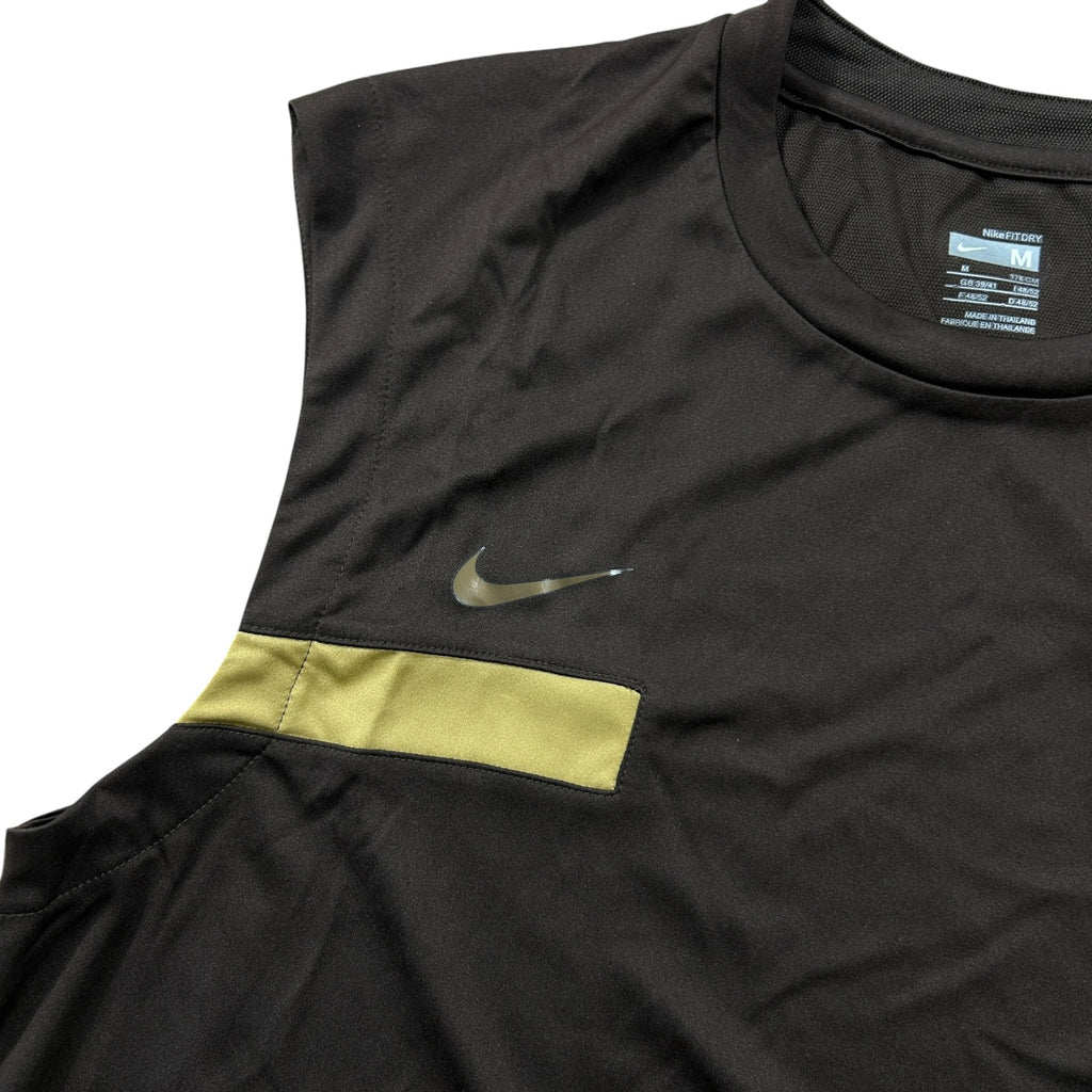 Nike FC Barcelona Sleeveless Training Top - Brown/Gold
