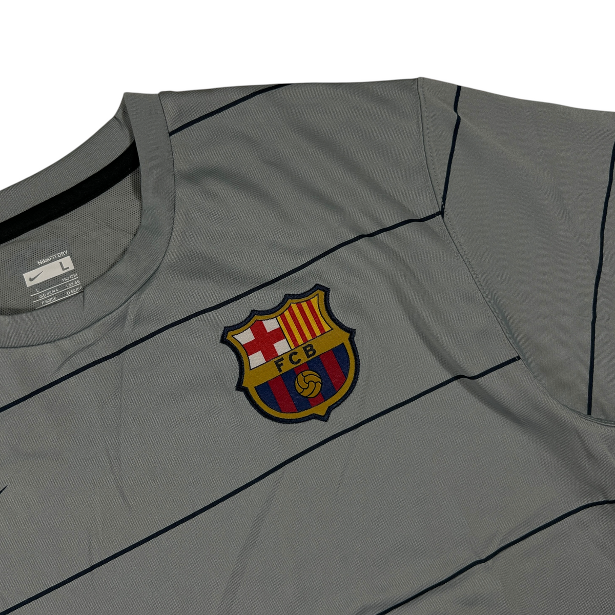 ‘08-‘09 Nike FC Barcelona Training Shirt - Grey