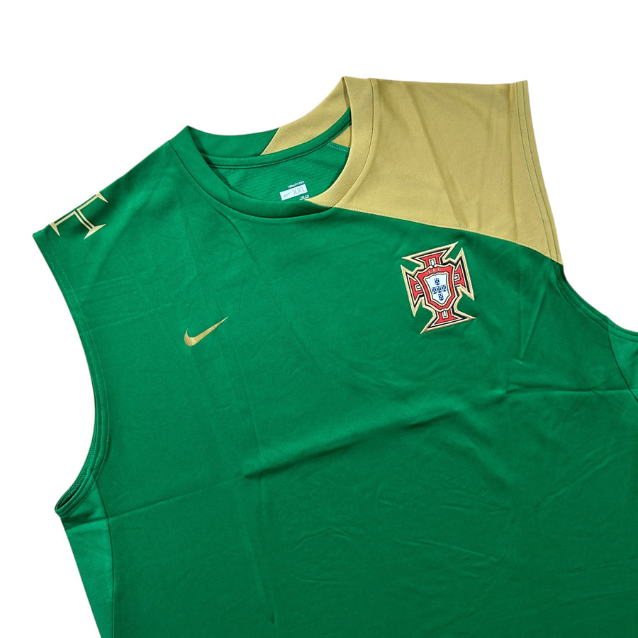 '09-'10 Nike Portugal Sleeveless Training Top - Green/Gold