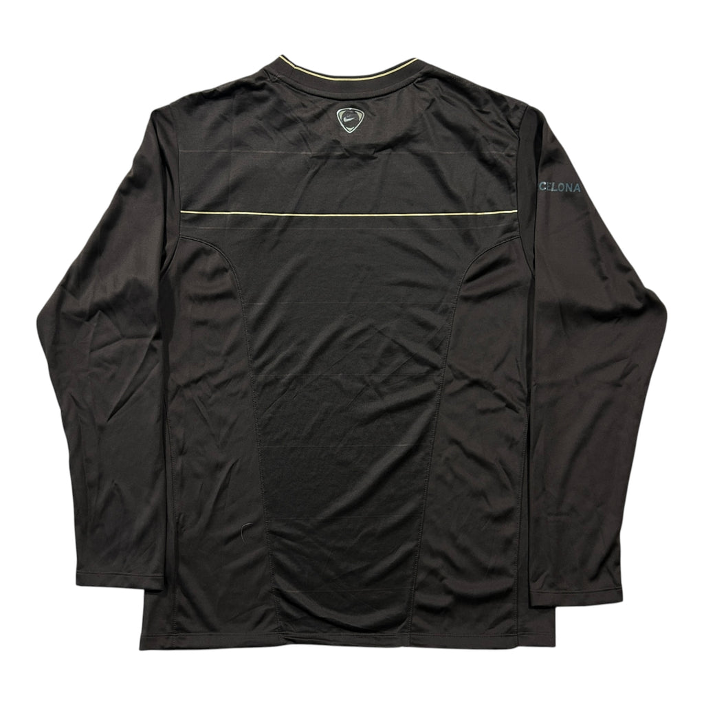 '08-'09 Nike FC Barcelona Long Sleeve Training Shirt - Brown