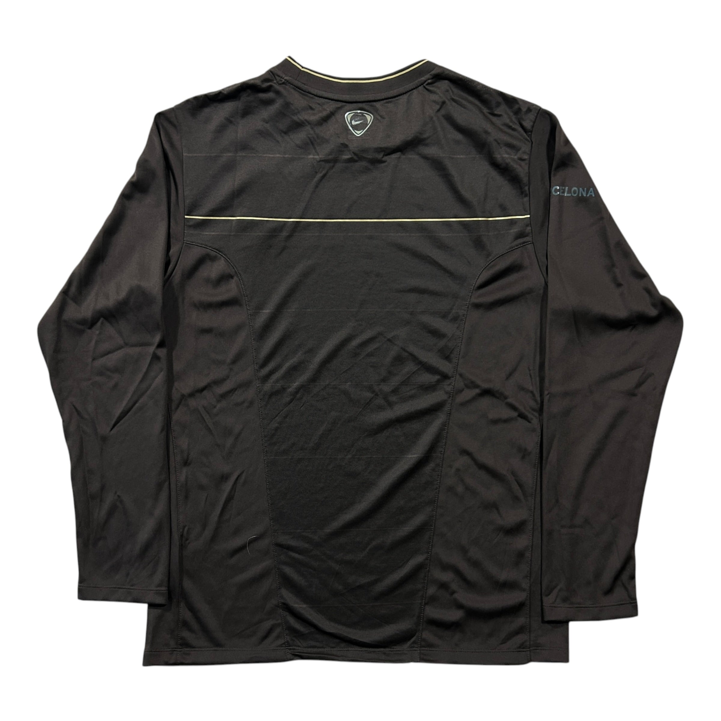 '08-'09 Nike FC Barcelona Long Sleeve Training Shirt - Brown