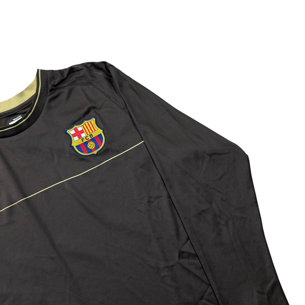 '08-'09 Nike FC Barcelona Long Sleeve Training Shirt - Brown