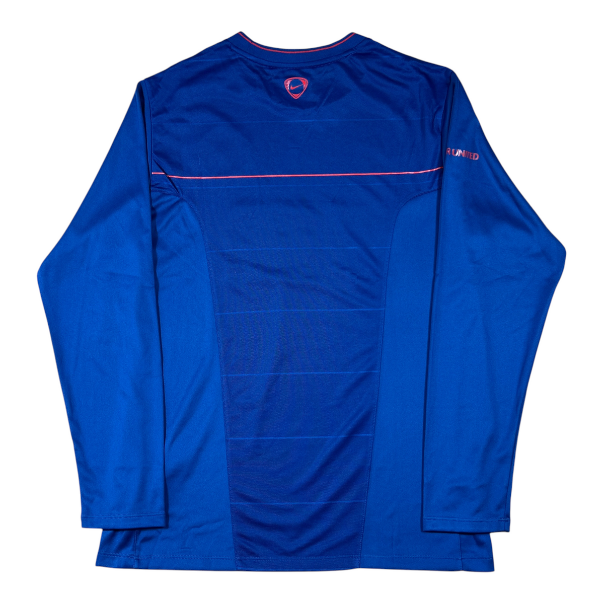 ‘08-‘09 Nike Manchester United Long Sleeve Training Shirt - Blue