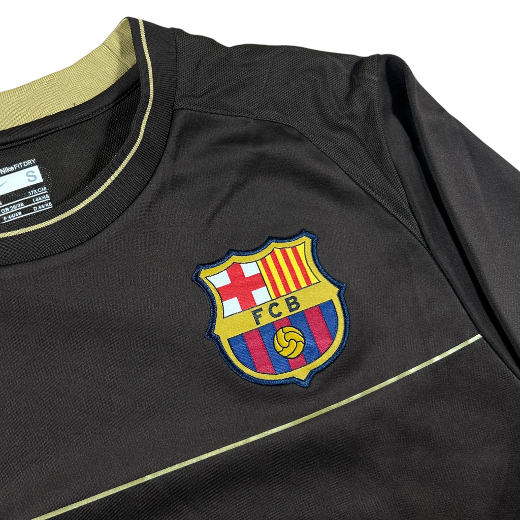 ‘08-‘09 Nike FC Barcelona Long Sleeve Training Shirt - Brown - Small