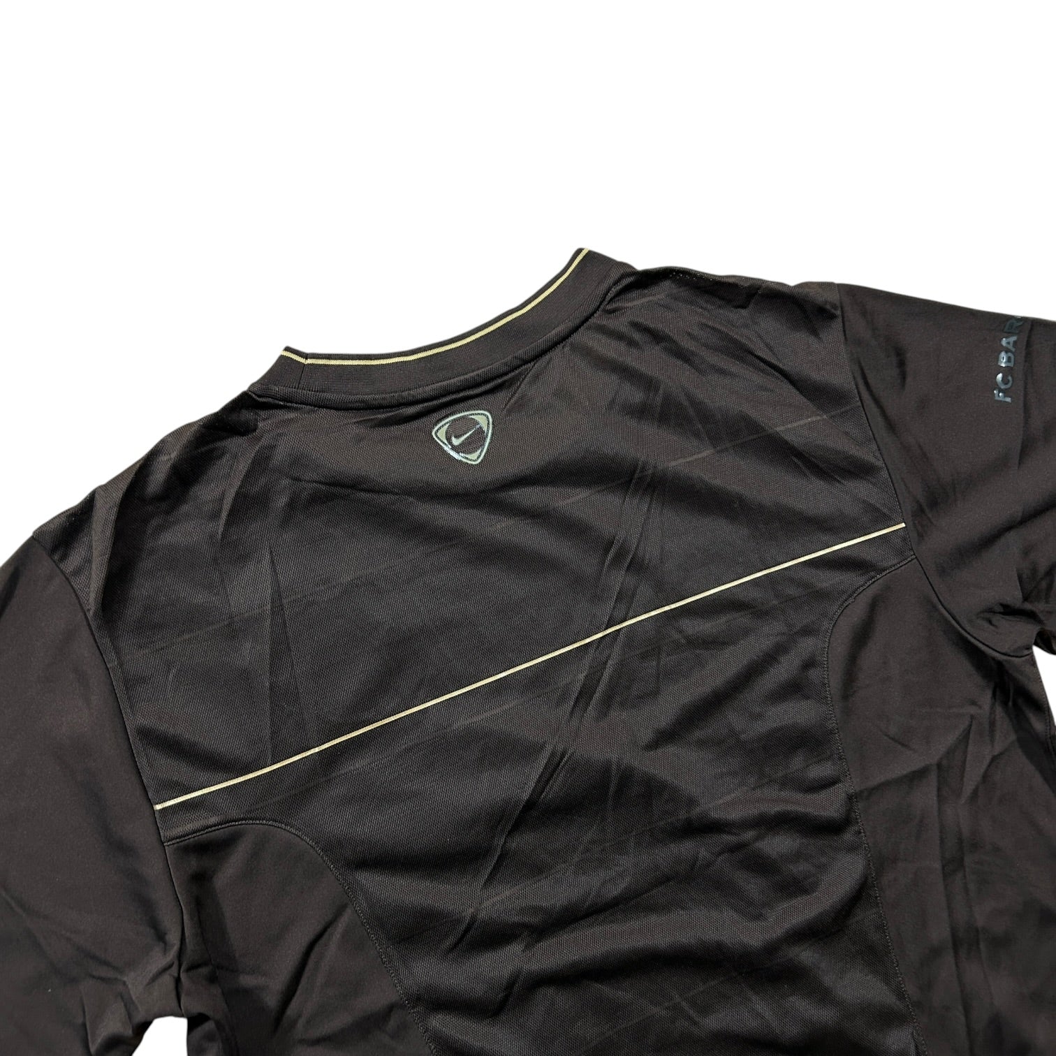'08-'09 Nike FC Barcelona Short Sleeve Training Shirt - Brown