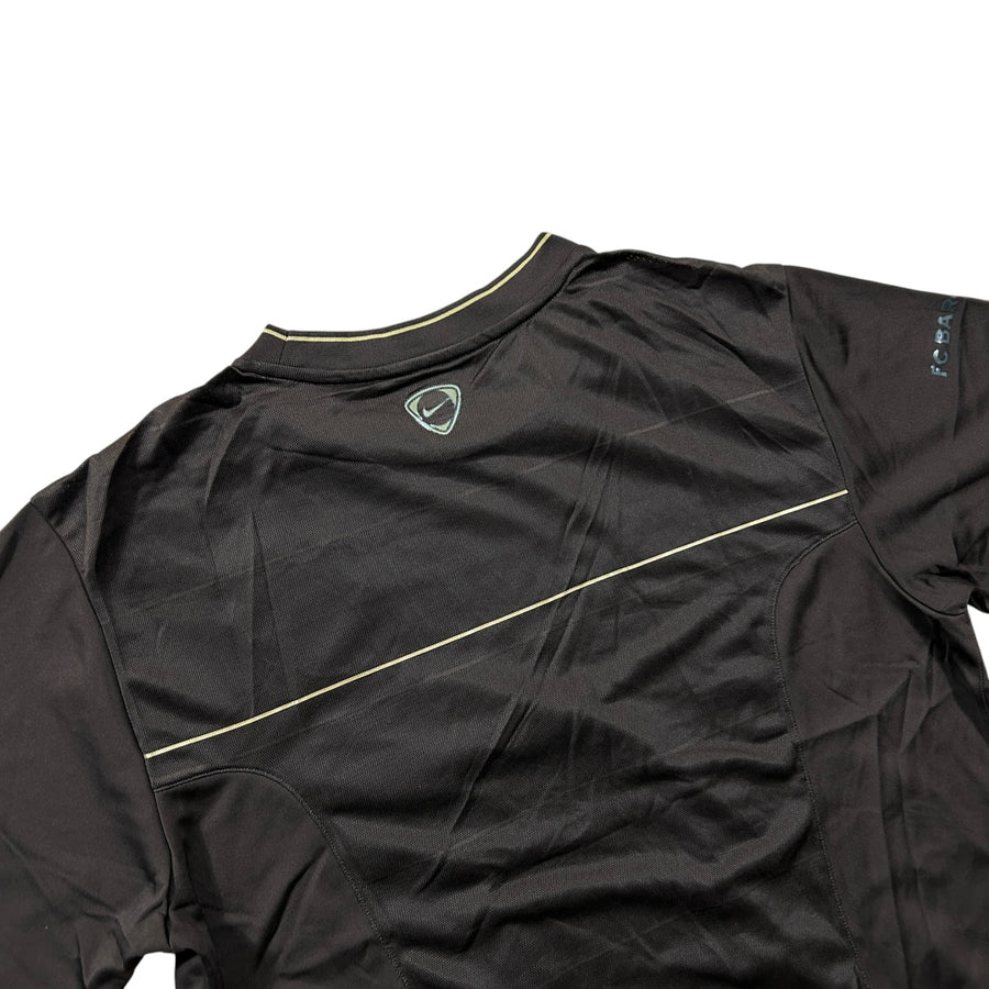 '08-'09 Nike FC Barcelona Short Sleeve Training Shirt - Brown