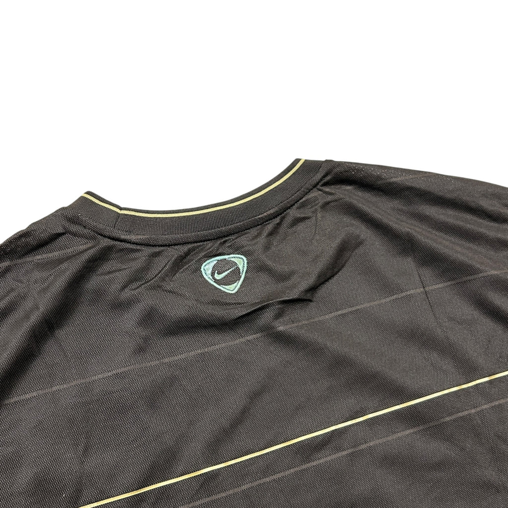 '08-'09 Nike FC Barcelona Short Sleeve Training Shirt - Brown