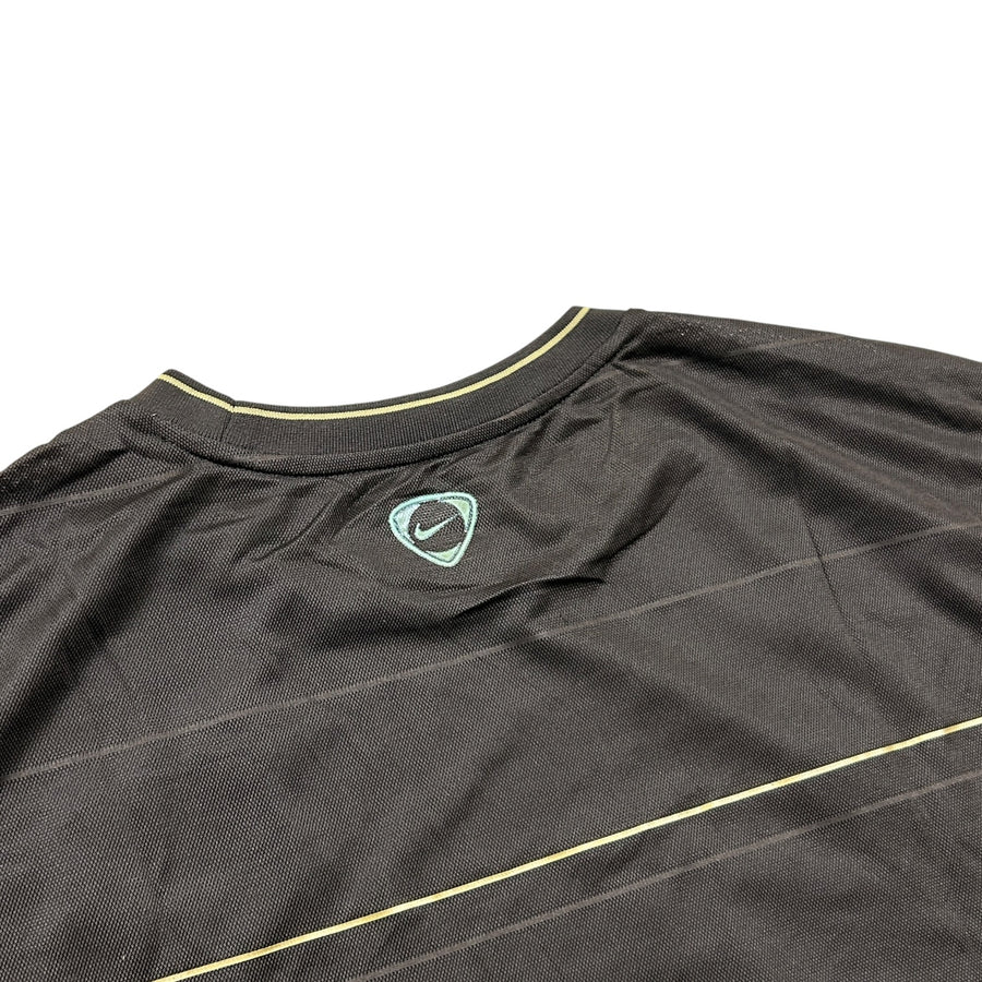 '08-'09 Nike FC Barcelona Short Sleeve Training Shirt - Brown