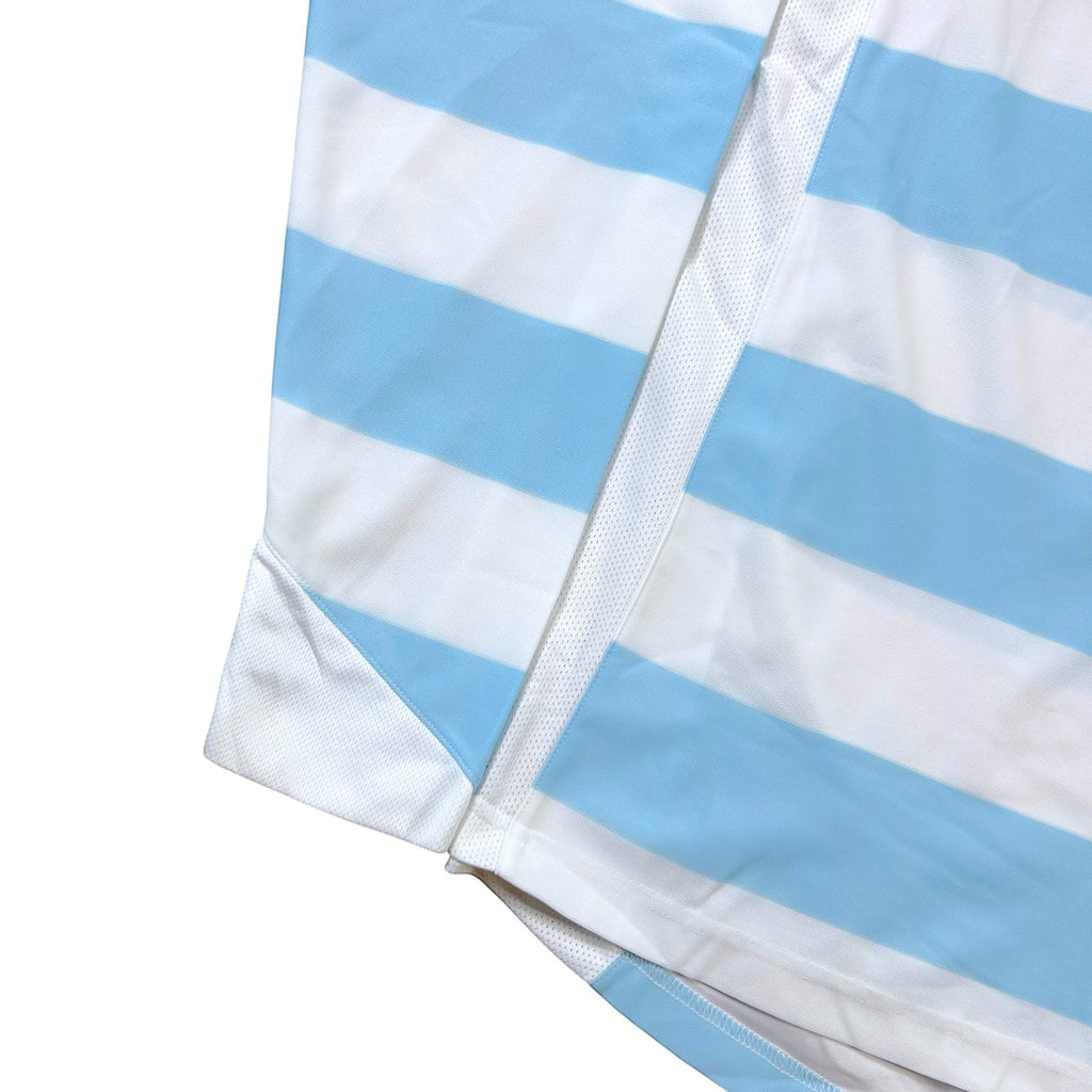 Nike Striped Long Sleeve Football Shirt - White/Blue