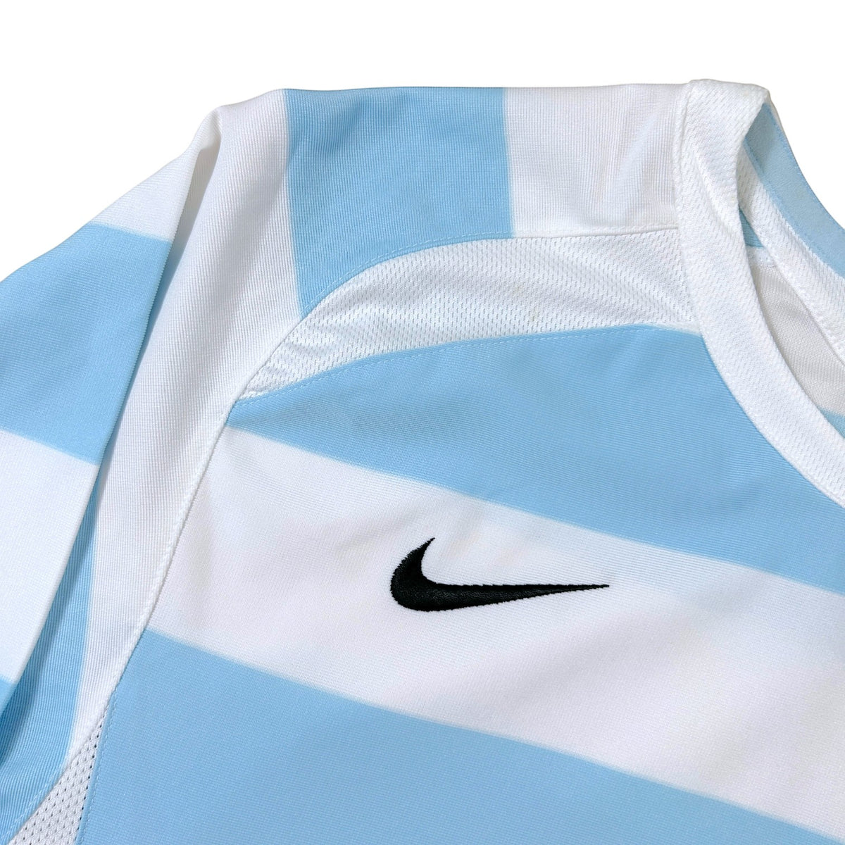 Nike Striped Long Sleeve Football Shirt - White/Blue