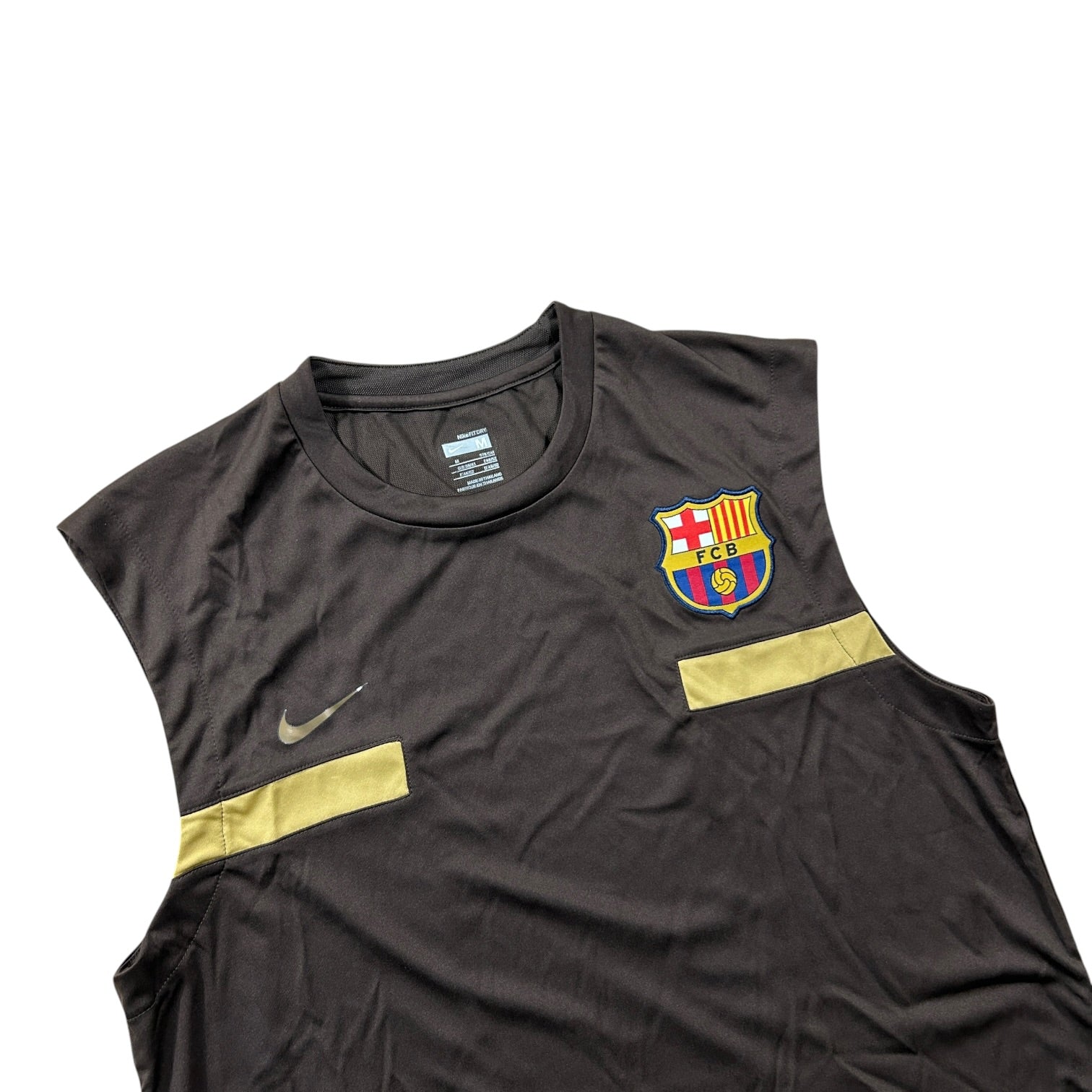 Nike FC Barcelona Sleeveless Training Top - Brown/Gold