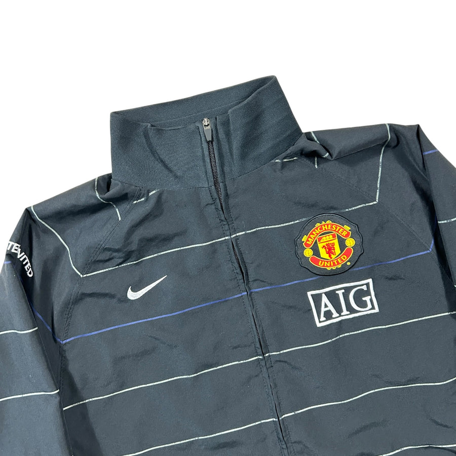 '08-'09 Nike Manchester United AIG Striped Training Jacket