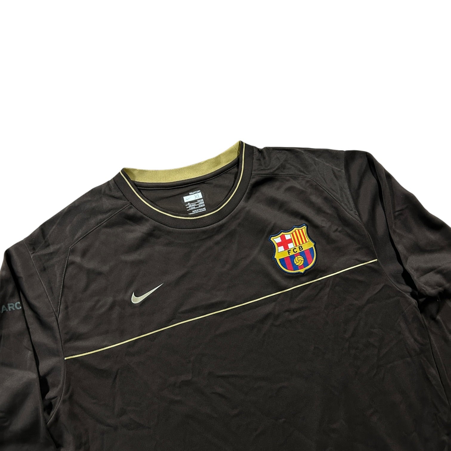 '08-'09 Nike FC Barcelona Long Sleeve Training Shirt - Brown