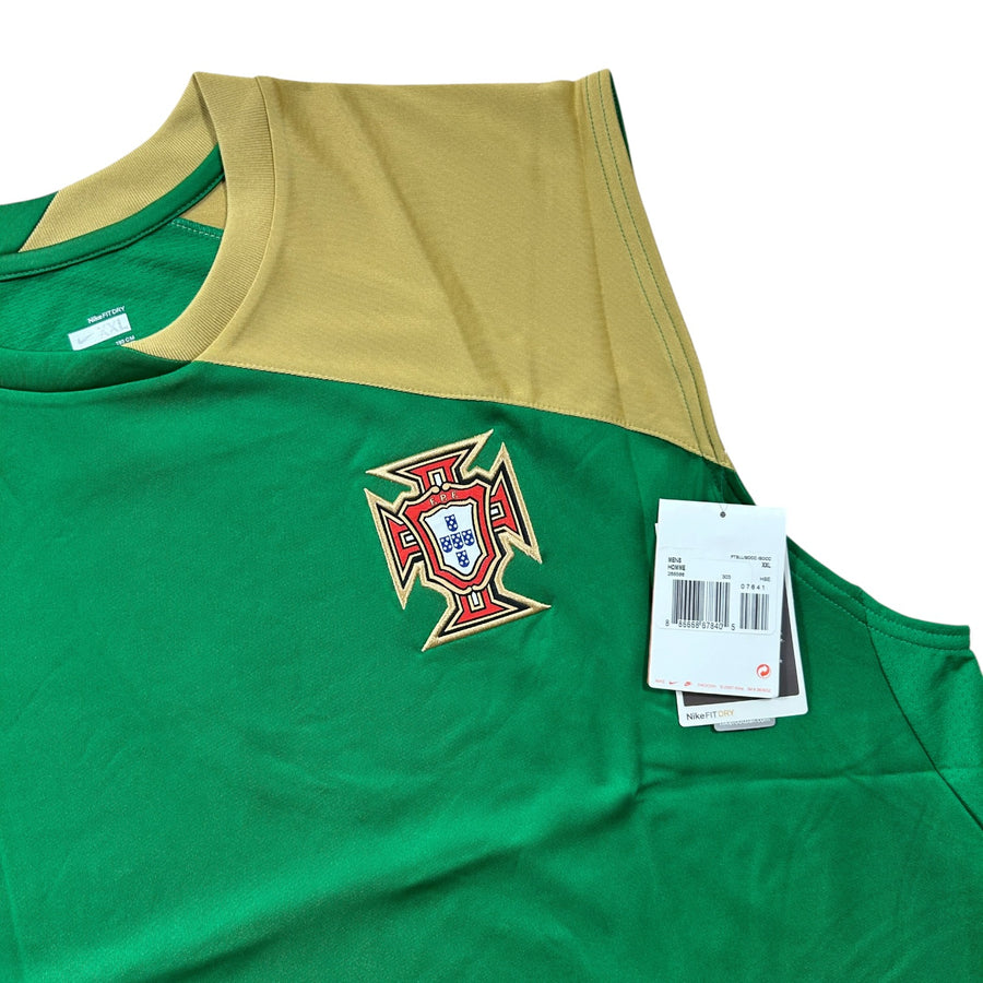 '09-'10 Nike Portugal Sleeveless Training Top - Green/Gold