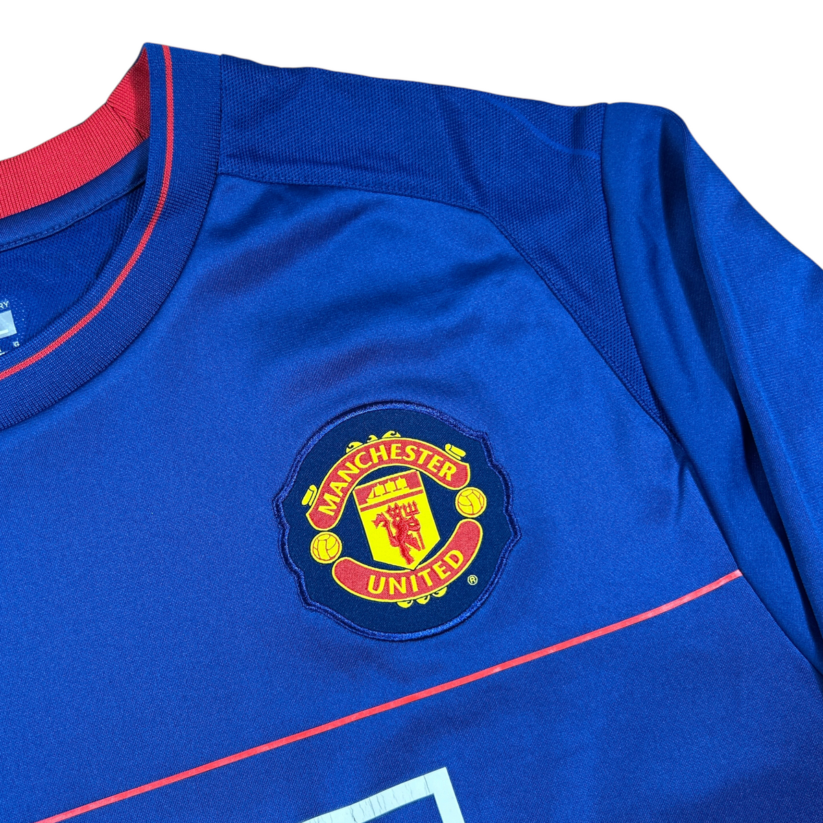 ‘08-‘09 Nike Manchester United Long Sleeve Training Shirt - Blue