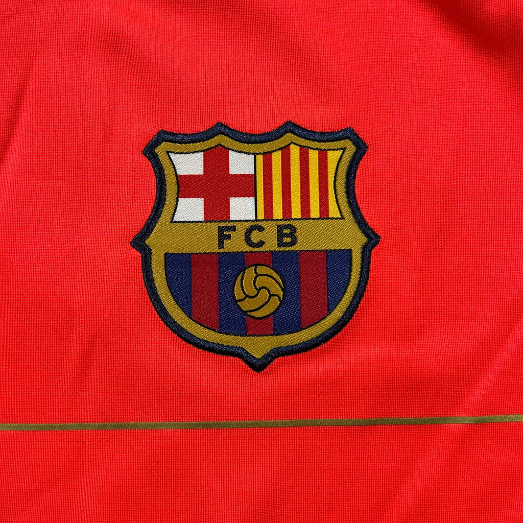 ‘08-‘09 Nike FC Barcelona L/S Training Shirt - Orange/Gold