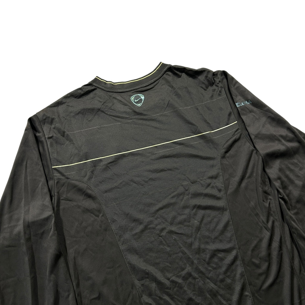 '08-'09 Nike FC Barcelona Long Sleeve Training Shirt - Brown