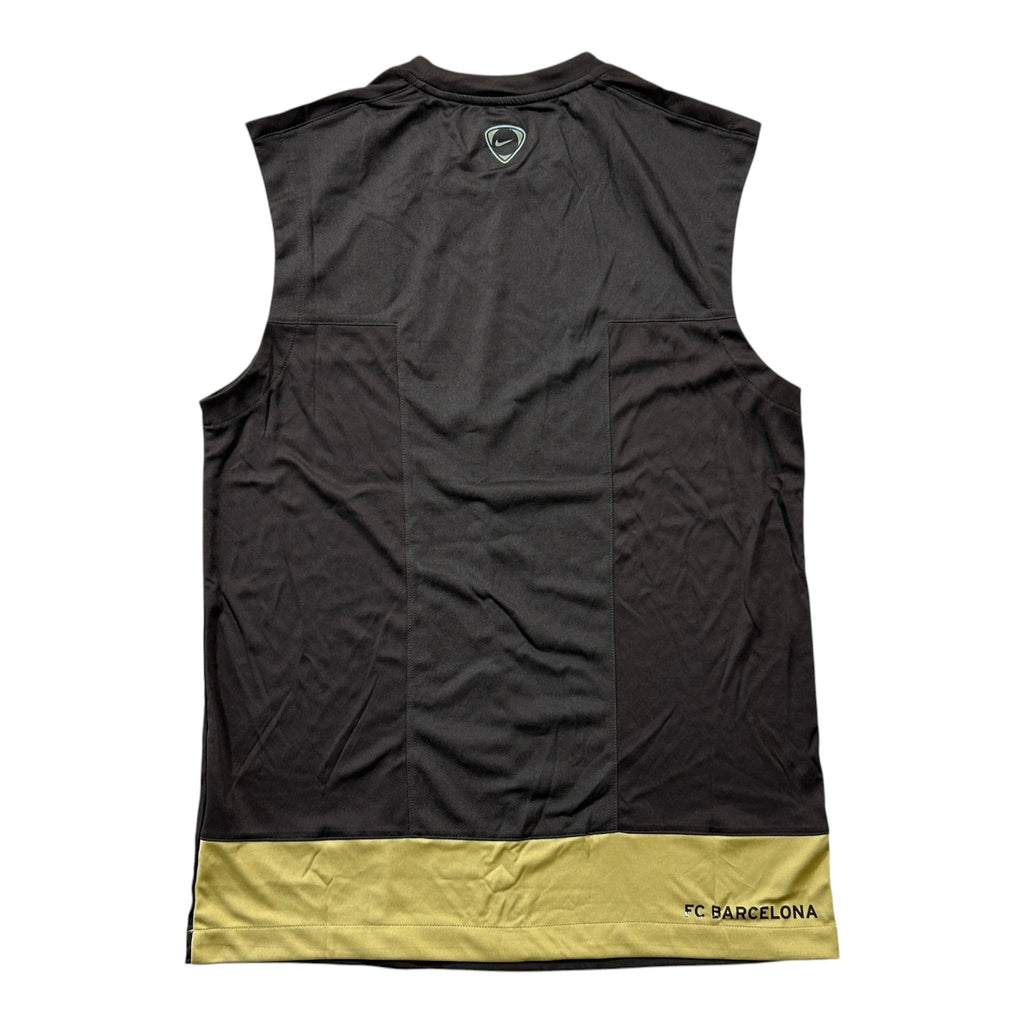 Nike FC Barcelona Sleeveless Training Top - Brown/Gold
