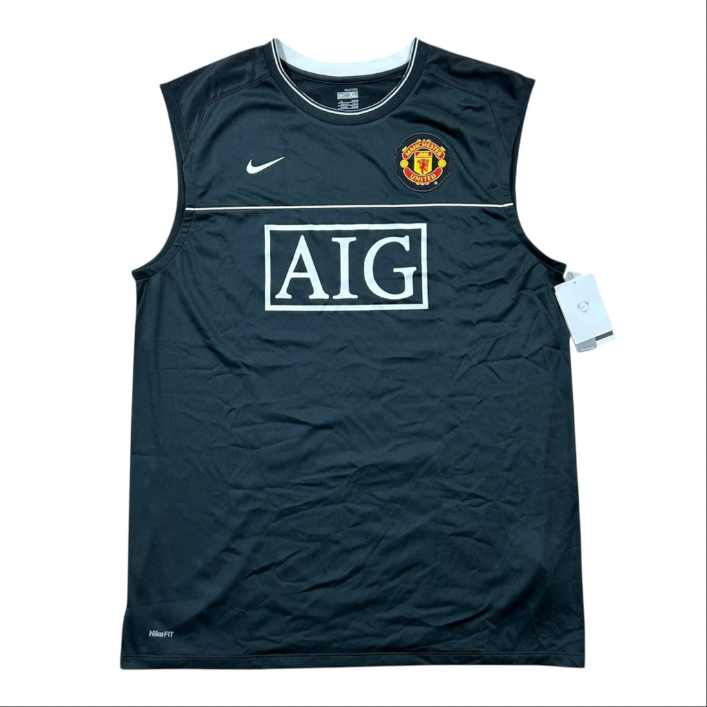 Nike Manchester United AIG Sleeveless Training Top - Black