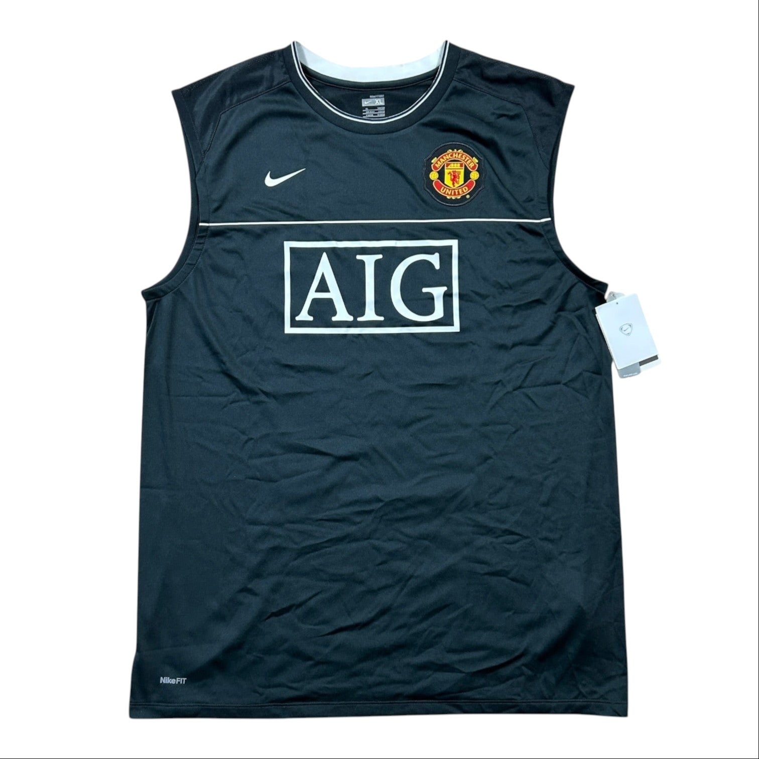 Nike Manchester United AIG Sleeveless Training Top - Black