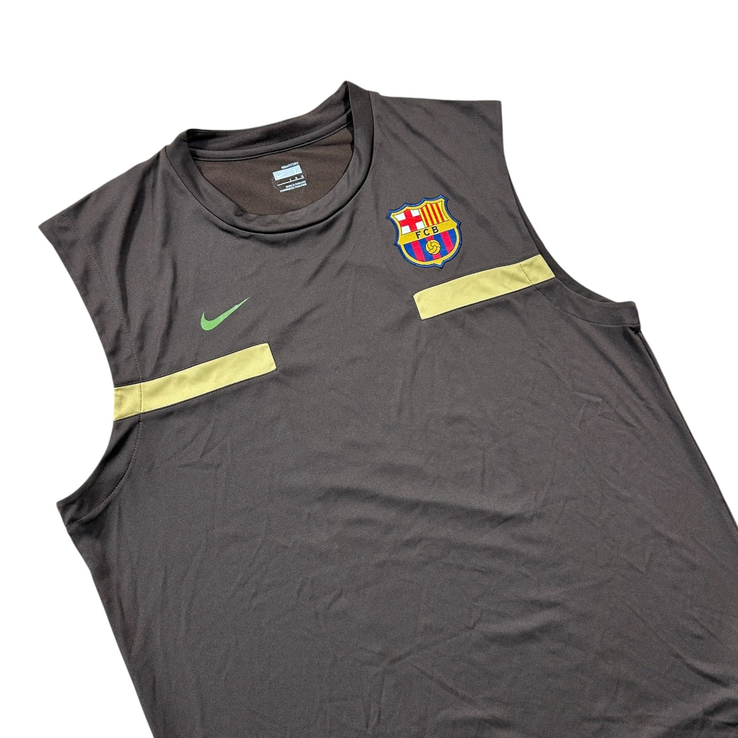 Nike FC Barcelona Sleeveless Training Top - Brown/Gold