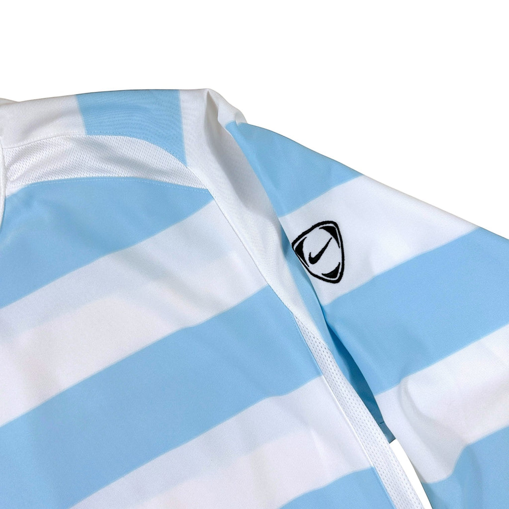 Nike Striped Long Sleeve Football Shirt - White/Blue