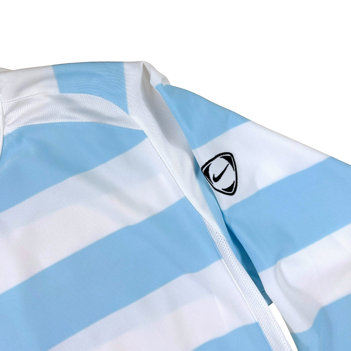 Nike Striped Long Sleeve Football Shirt - White/Blue