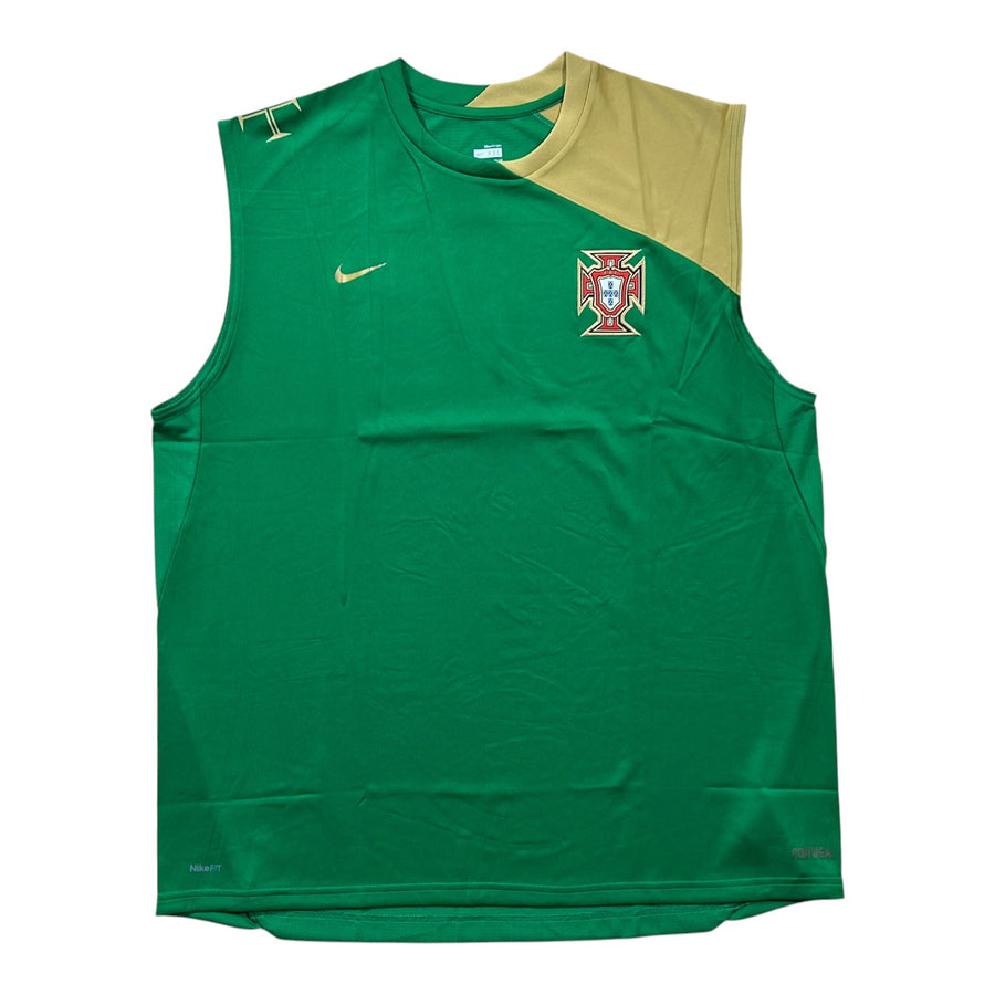 '09-'10 Nike Portugal Sleeveless Training Top - Green/Gold