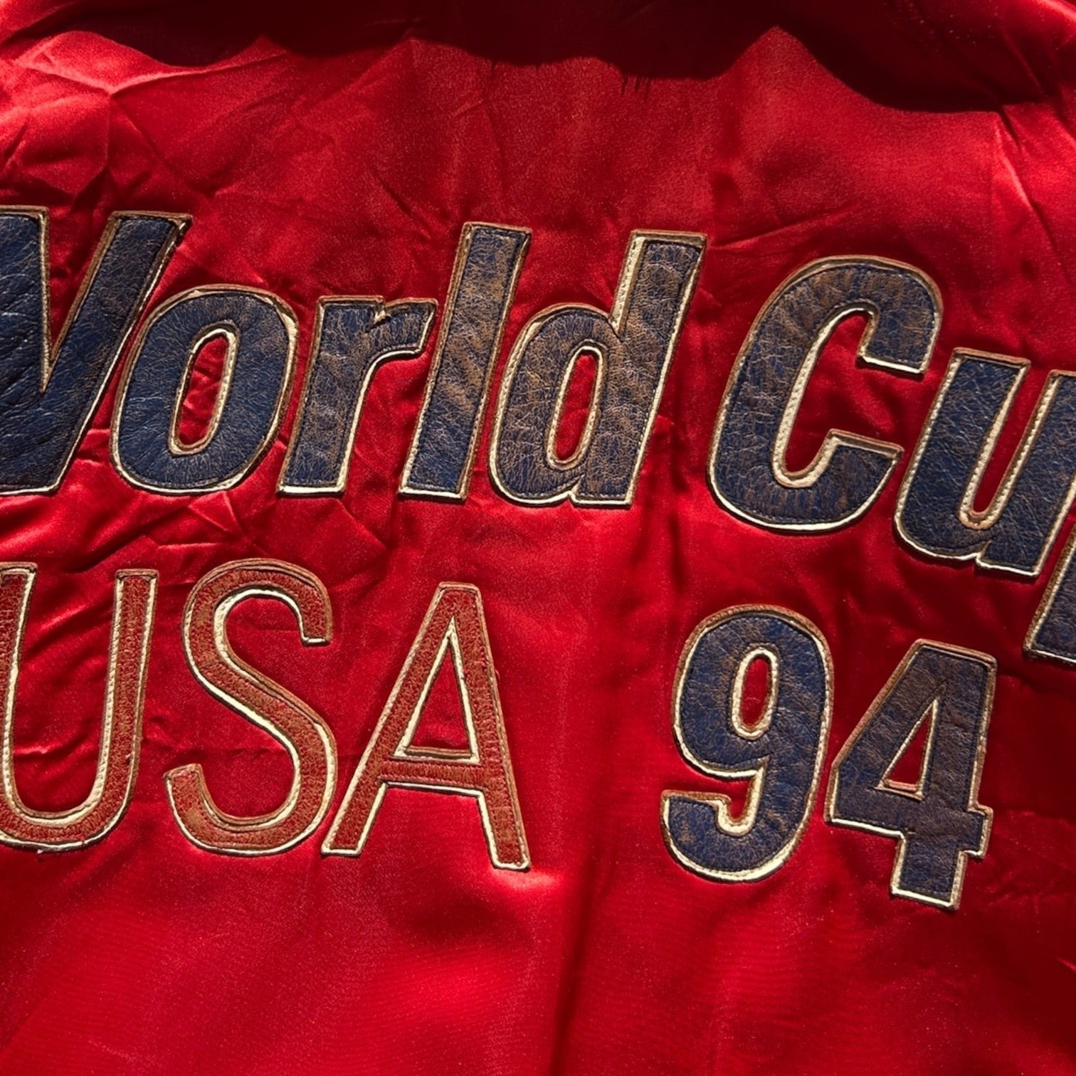 USA 94 Jeff Hamilton Distressed Reversible Leather Jacket