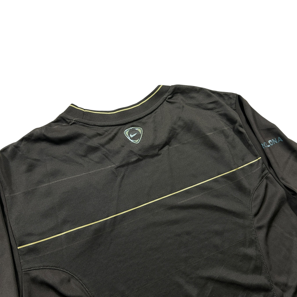 '08-'09 Nike FC Barcelona Long Sleeve Training Shirt - Brown