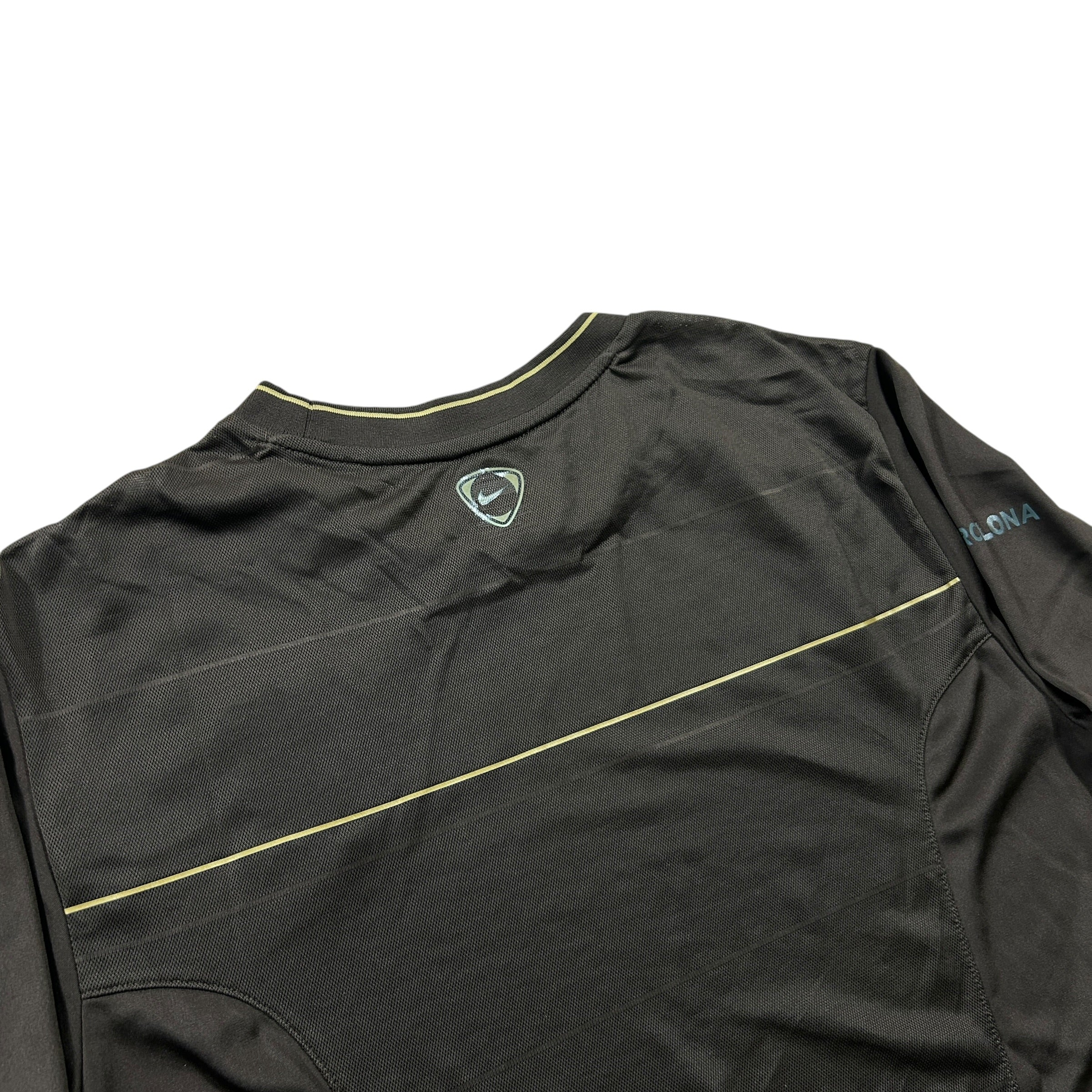 '08-'09 Nike FC Barcelona Long Sleeve Training Shirt - Brown