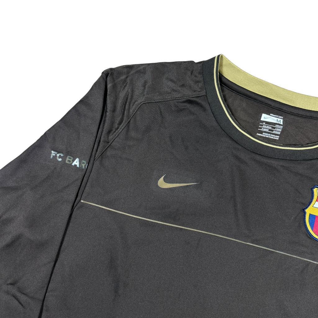 ‘08-‘09 Nike FC Barcelona Long Sleeve Training Shirt - Brown