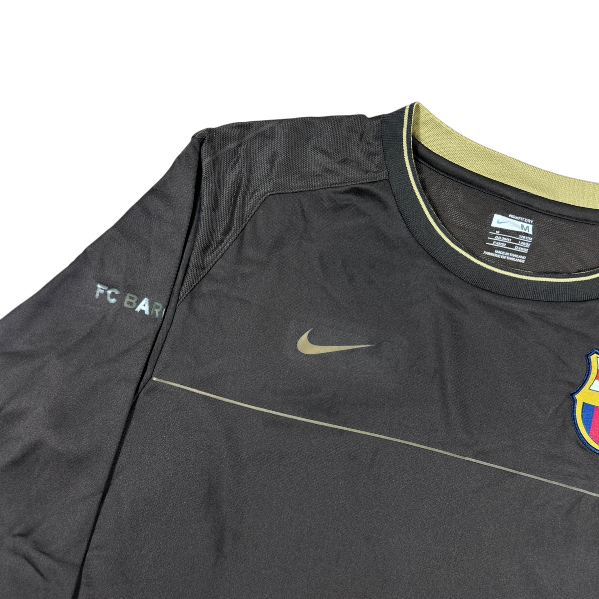 ‘08-‘09 Nike FC Barcelona Long Sleeve Training Shirt - Brown