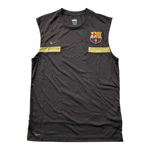 Nike FC Barcelona Sleeveless Training Top - Brown/Gold