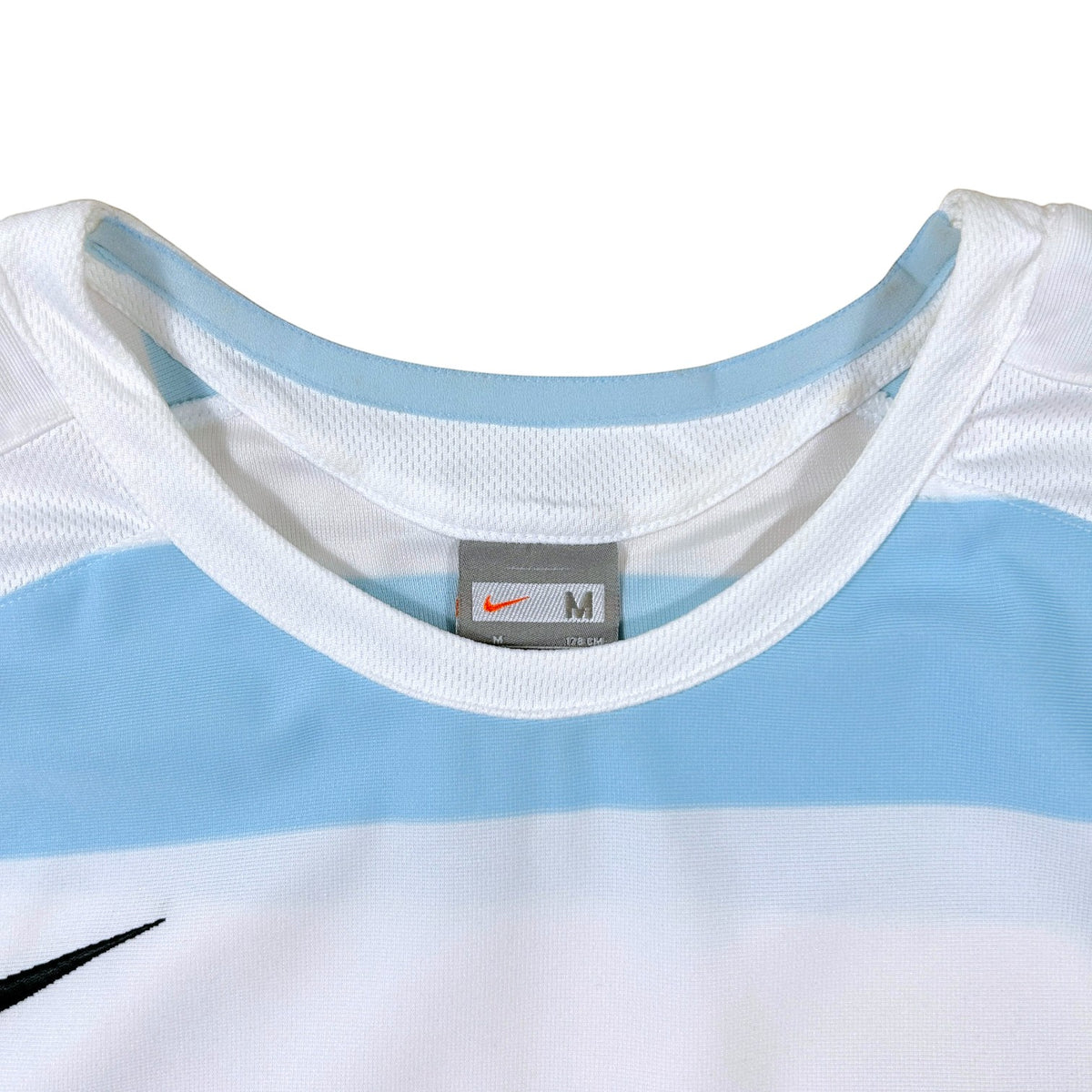 Nike Striped Long Sleeve Football Shirt - White/Blue