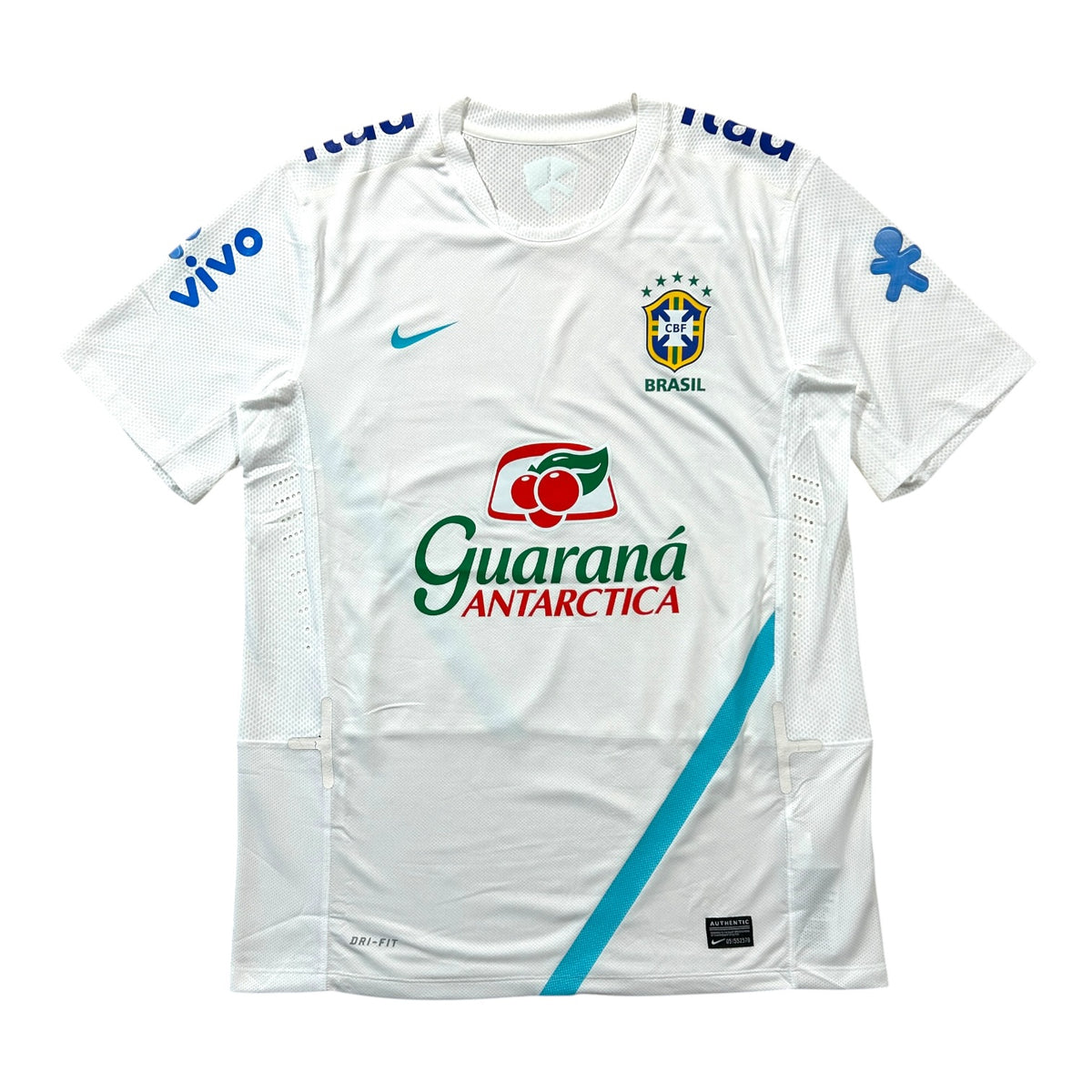 ‘14-‘15 Nike Brazil Guaraná Antarctica Training Shirt - White