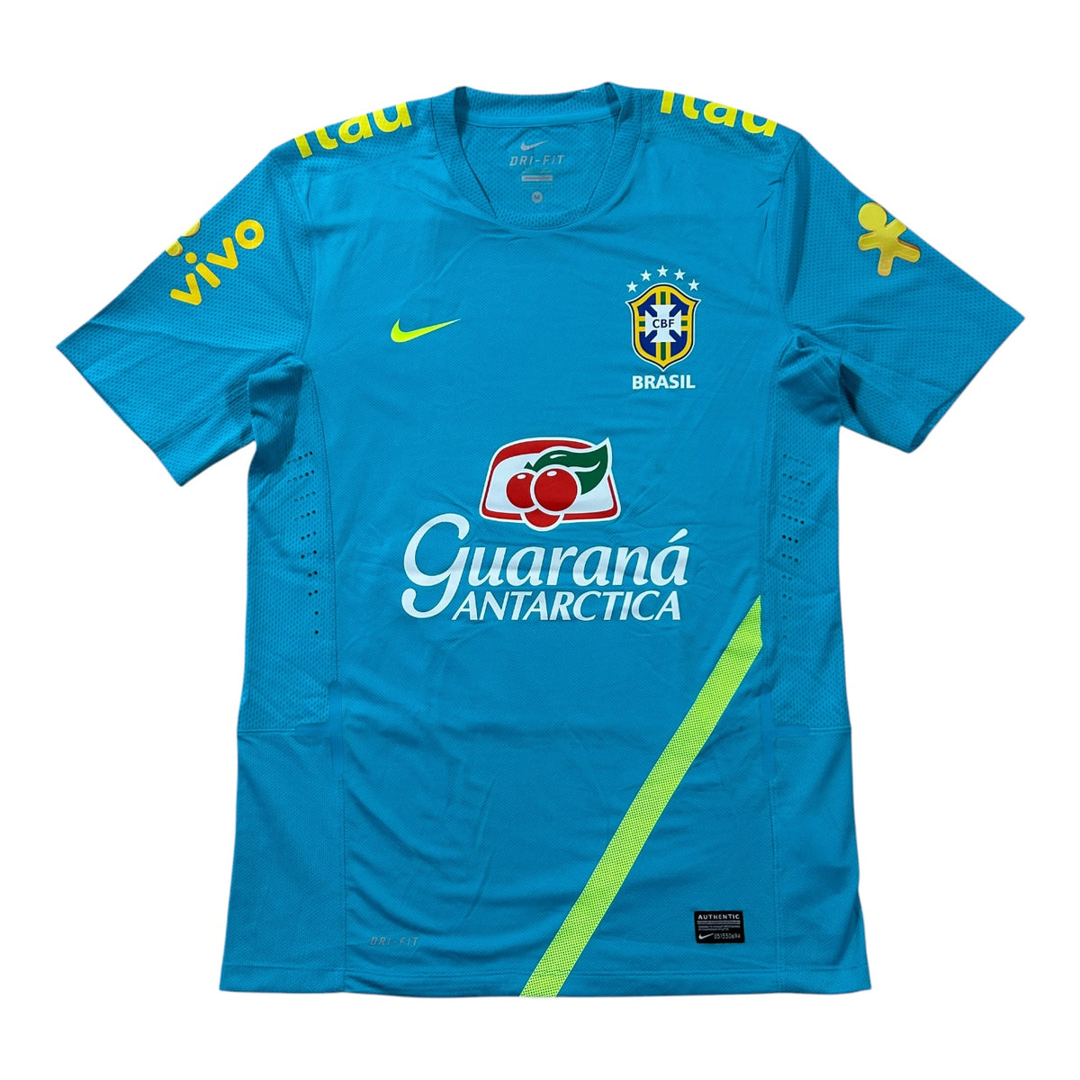 ‘14-‘15 Nike Brazil Guaraná Antarctica Training Shirt - Blue