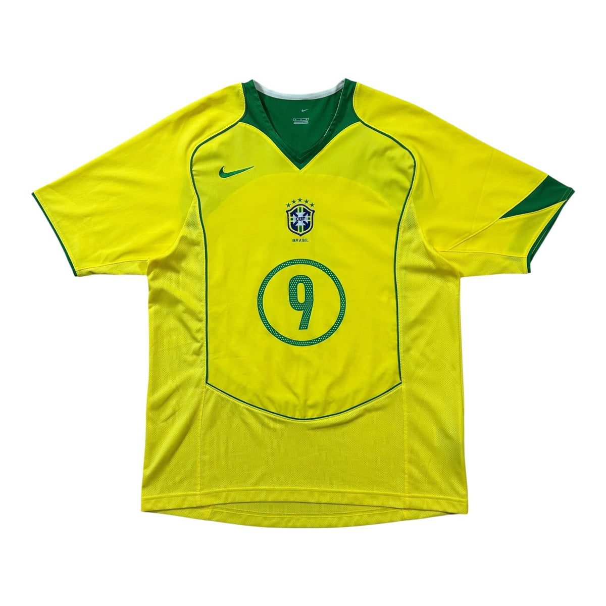 ‘04-‘06 Nike Brazil Home Shirt Ronaldo #9