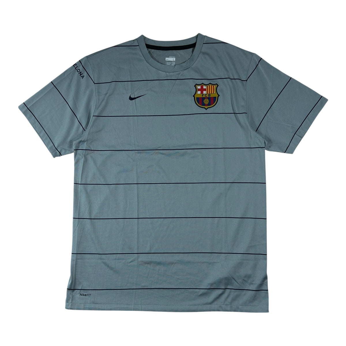 ‘08-‘09 Nike FC Barcelona Training Shirt - Grey