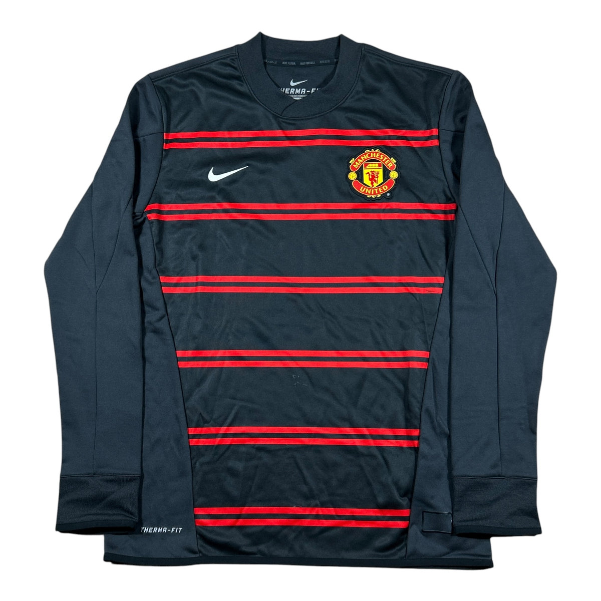 Nike Manchester United 2013/14 black red long sleeve training shirt